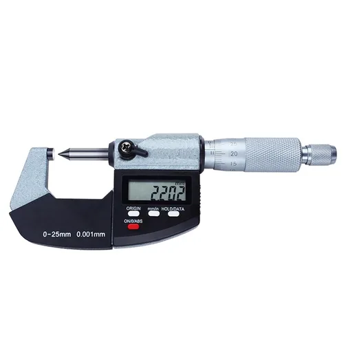 Vista 13 de Micrómetro digital con rango de medición de 0-1"/0-25mm, herramienta de medición de micrómetro electrónico, pulgadas/métrico