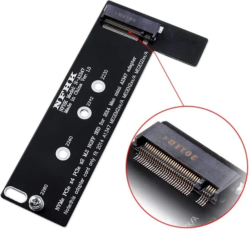 Vista 2 de HUYUN M.2 NGFF M-Key NVME SSD Convertidor compatible para 2014 Mini A1347 MEGEN2 MEGEM2 MEGEQ2 MEGEQ2