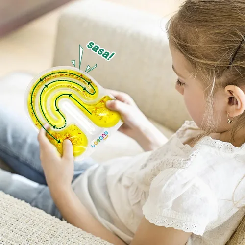 Vista 5 de LESONG - Juguete sensorial para la ansiedad, para niños autistas con necesidades especiales, alivio de estrés y ansiedad, tubo sensorial