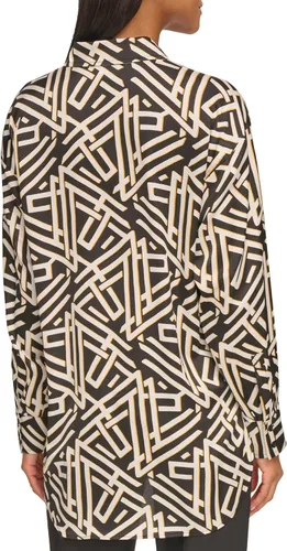 Vista 3 de Karl Lagerfeld Paris Blusa deportiva oversize para mujer