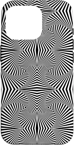 Vista 19 de Funda de arte óptico abstracto hipnotizante con diseño retorcido para iPhone 13