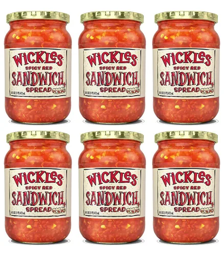 Vista 6 de Wickles Spicy Red Sandwich Spread, 16 oz (Paquete - 1)