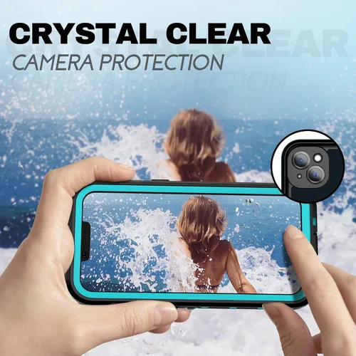 Vista 6 de BEASTEK TRE - Funda impermeable para Apple iPhone 13, a prueba de golpes, con certificación IP68, con protector de pantalla integrado, cubierta