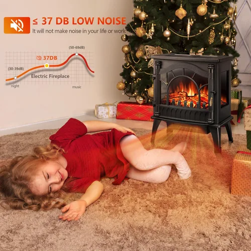 Vista 5 de R.W.FLAME - Chimenea empotrable ultrafina para pared (30 y 60 pulgadas)