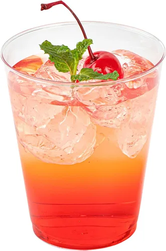 Vista 12 de Restaurantware RW Base - Vasos de fiesta de 8 onzas, 20 vasos de chupito desechables, con borde enrollado, vaso de cóctel de plástico transparente