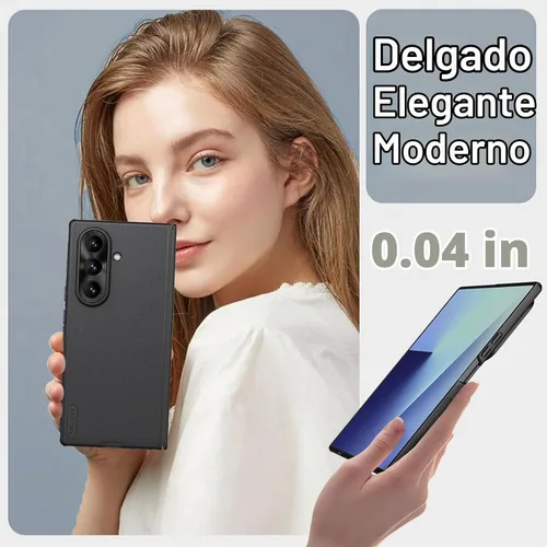 Vista 6 de Nillkin - Funda magnética para Samsung Galaxy Z Fold 7, compatible con MagSafe, protección de bisagra, protector de pantalla HD, textura mate