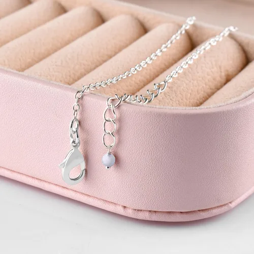 Vista 88 de YANARA Pulsera de tobillo para mujer, piedra de nacimiento natural, cuentas de piedras preciosas, tobillera delicada hecha a mano de 9 pulgadas +