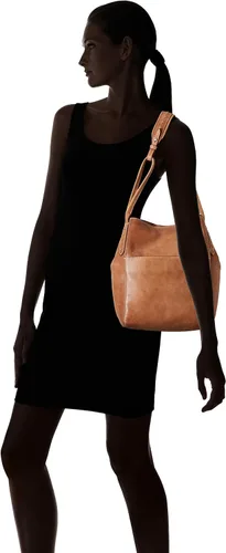 Vista 7 de Frye Hobo de cuero con cremallera de caña Naranja