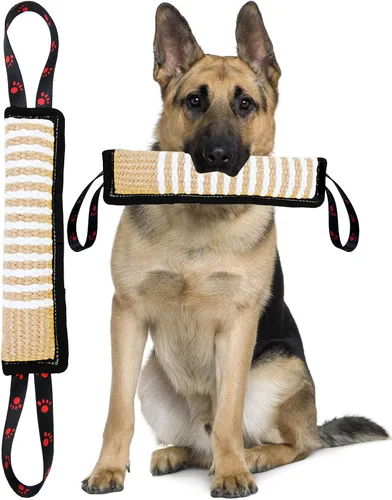 Vista 13 de Clysoru Juguete de yute resistente para perros