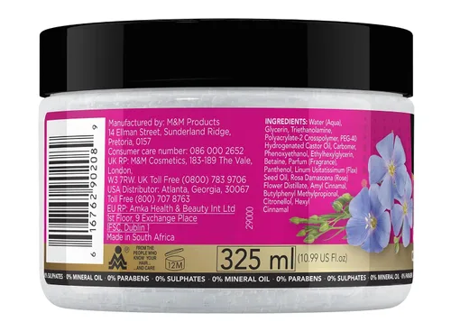 Vista 2 de Sofn'Free - Gel alargador de rizos con aceite de linaza y agua de rosas, alargador de rizos para bobinas y ondas naturales, tratamiento hidratante