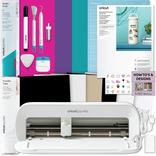 Vista 8 de Cricut Joy Xtra Cutting Machine - Paquete de fabricación de camisetas con mini prensa térmica EasyPress, incluye materiales inteligentes para Combo