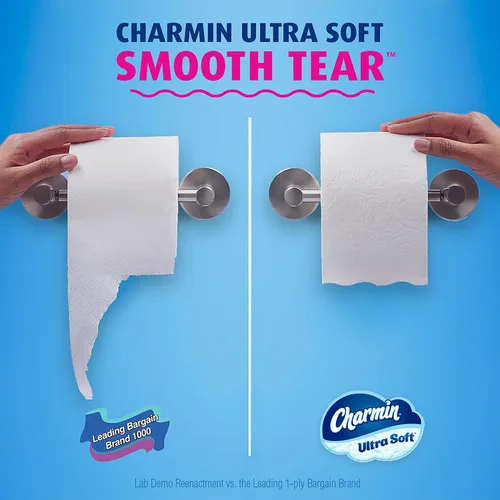 Vista 8 de Charmin Papel higiénico ultra suave, 18 rollos Mega XL = 108 rollos regulares