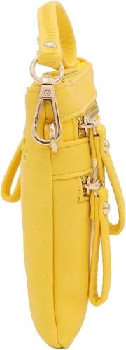 Vista 54 de Bolso de hombro cruzado con múltiples bolsillos y cremallera y correa de muñeca pequeña