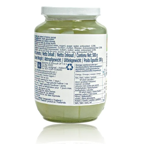 Vista 2 de [Chaokoh] Gel de coco en almíbar Peso neto: 17.64 oz. De Tailandia