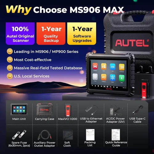 Vista 9 de Autel MaxiSys MS906 MAX escáner, 2026 MS906MAX actualización de MS906 PRO MS906BT MP900BT MS908S, codificación ECU de nivel OE, más de 3000 pruebas
