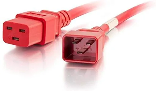 Vista 77 de Cable de alimentación C2G, cable de extensión corto, cable de extensión de alimentación, cable de alimentación de bloqueo, 10A, 250V, negro, 1 pie