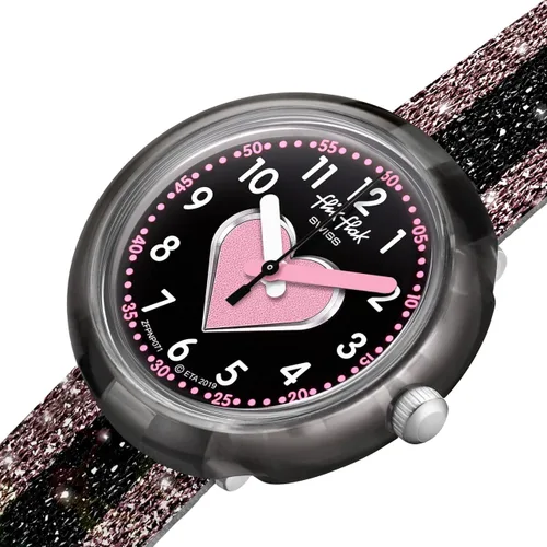 Vista 3 de Flik Flak Reloj Niño Unisex Biosourced Cuarzo Impermeable Cuoricino