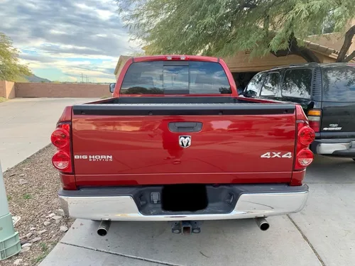 Vista 6 de Tapa de Moldura de Remolque Trasero Compatible con Reemplazo de Spoiler Dodge RAM 1500 2006-2008, 2500 3500 2007-2009 Protector de Puerta Trasera