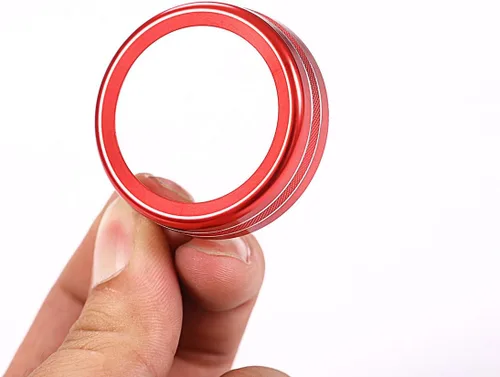 Vista 8 de YIWANG Aluminum Alloy Air Conditioning Knobs Audio Circle Trim 3Pcs For Land Rover Range Rover Vogue L405 2013-2017 Auto Accessories (Red)