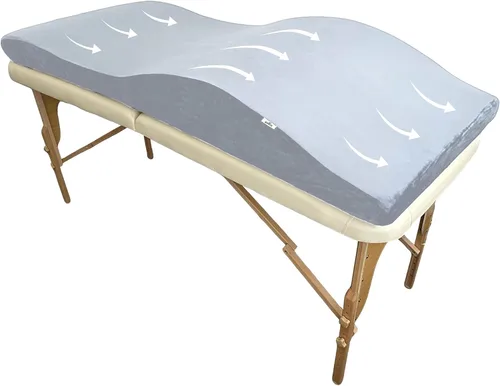 Vista 11 de Cubrecama con pestañas, 23 x 70 pulgadas, cubrecolchón de espuma viscoelástica, color beige