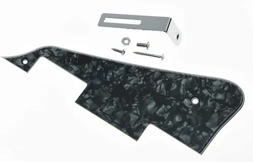 Vista 4 de Dopro Golpeador de guitarra LP con perla de abalone y soporte negro para Epi Les Paul