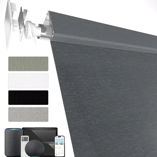 Vista 65 de MYshade Persianas enrollables personalizadas para ventana, persianas enrollables para ventanas con cable, bloqueo solar, protección de privacidad