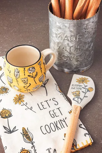Vista 4 de Karma, espátula de silicona con mango de madera resistente al calor, espátulas para hornear, cocinar y mezclar, decoración moderna de cocina