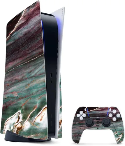 Vista 35 de MightySkins - Skin para juegos para PS5 / Playstation 5 Bundle – Mármol ámbar Envoltura protectora de vid Fácil de aplicar y cambiar