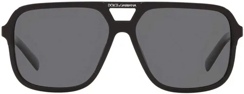 Vista 2 de Dolce & Gabbana DG4354 - Gafas de sol para hombre, negrogris oscuro, 61, Negro