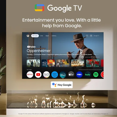 Vista 7 de Hisense Smart TV Class Serie U8 Mini-LED ULED 4K UHD, Google, de 55" (55U8N, 2024), QLED, Dolby Vision IQ, Dolby Atmos, Full Array Local Dimming