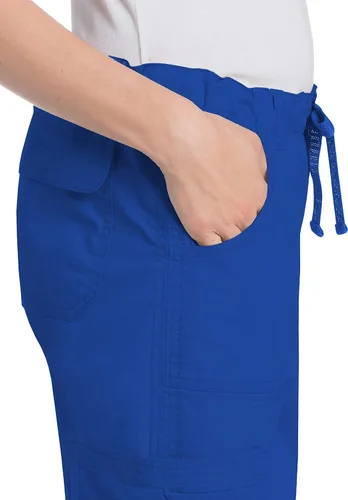 Vista 5 de Landau Pantalones médicos prelavados de 6 bolsillos elásticos para mujer 2024