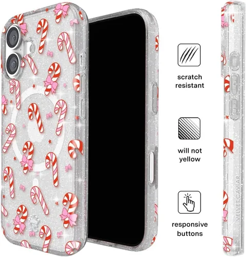 Vista 457 de VELVET CAVIAR Funda para iPhone 15, compatible con MagSafe, probada contra caídas de 10 pies, fundas protectoras de diseño, leopardo color rosa