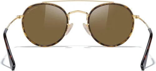 Vista 4 de MERRY'S Gafas de sol polarizadas redondas retro - Gafas de sol unisex de doble puente