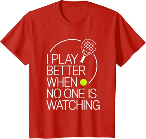 Vista 57 de Camiseta de tenis de pádel I Play Better When No One is Watching