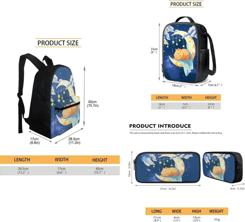 Vista 190 de FOR U DESIGNS Fuego baloncesto impreso niños escuela mochilas viaje mochila libro bolsa