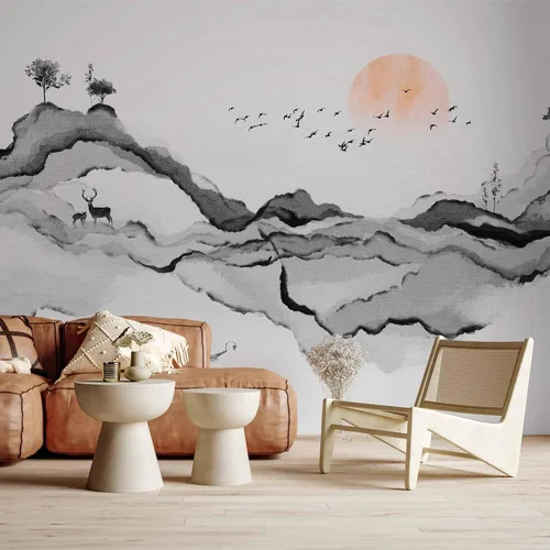 Vista 2 de artgeist Mural de pared Acuarela 79 x 55 pulgadas - Papel pintado no tejido de vellón Decoración de pared Impresión fotográfica Diseño de imagen