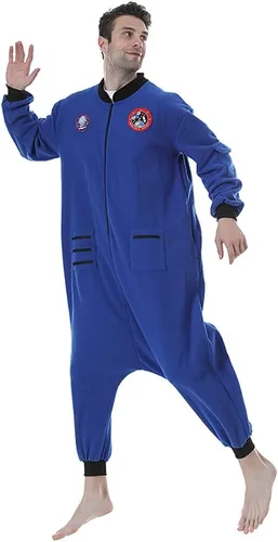 Vista 3 de EraSpooky Pijama unisex de astronauta para adultos, disfraz espacial de una pieza