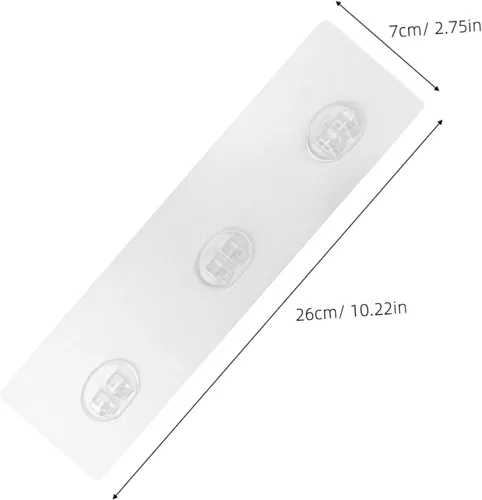 Vista 2 de 4pcs PE Adhesive Hooks for Tile Walls Kitchens