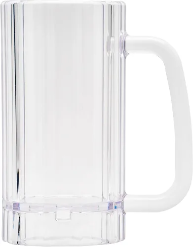Vista 4 de G.E.T. 00086-PC-CL-EC Jarra/Taza de Cerveza de Plástico Resistente a Roturas, 16 onzas, Policarbonato (Conjunto de 4)