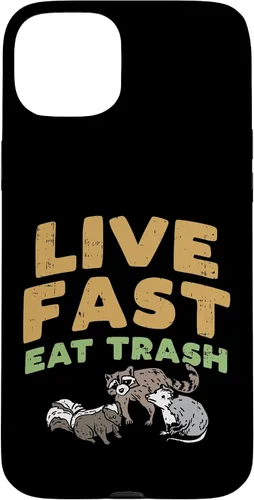 Vista 9 de iPhone 16 Fast Live Eat Trash Raccoon Opossum Skunk Street Cats Gift Case
