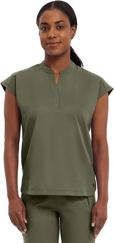 Vista 19 de Healing Hands Purple Label Women's Scrub Top with Dolman Sleeves 2 Pockets Elástico en 2 direcciones, sarga de poliéster y elastano, mangas Dolman