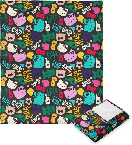 Vista 11 de Northwest Manta de Tiro Hello Kitty Silk Touch, 50" x 70", Love You Much Te amo mucho