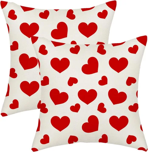Vista 28 de Juego de 2 fundas de almohada para el 4 de julio, 16 x 16 pulgadas, Día de la Independencia, Día de los Caídos, decoración al aire libre, almohadas