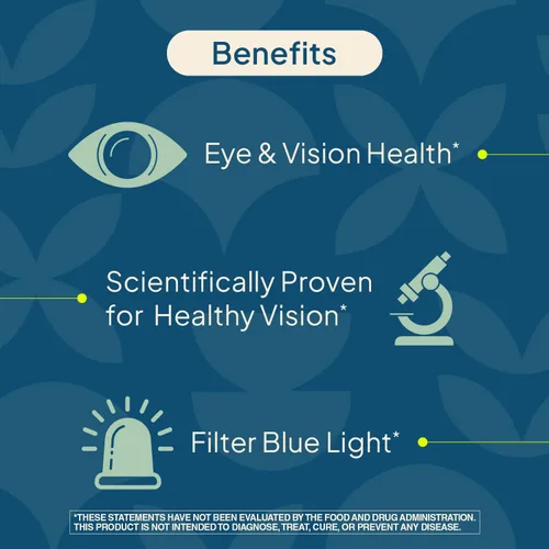 Vista 2 de Nature's Wonder Luteína de fuerza clínica 25 mg con zeaxantina 5 mg cápsulas blandas para adultos, apoya la visión y la salud ocular, sin gluten