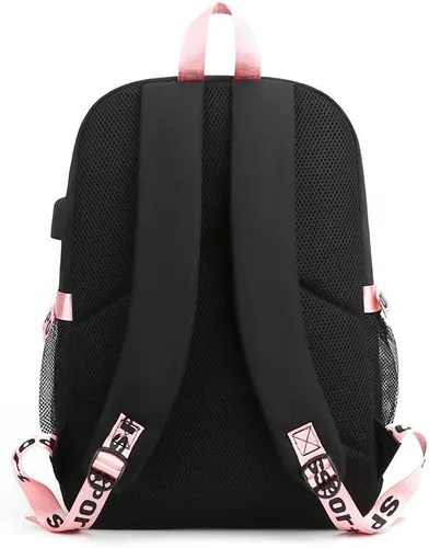 Vista 4 de Ultracase Stray Kids - Mochila escolar para niños, bolsa de libros, mochila casual, mochila casual para niñas con bolsa de lápices, 2, Mochilas