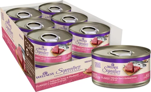 Vista 26 de Wellness CORE Signature Selects - Alimento húmedo enlatado grueso para gatos adultos, natural, rico en proteínas, sin granos, receta de carne de res