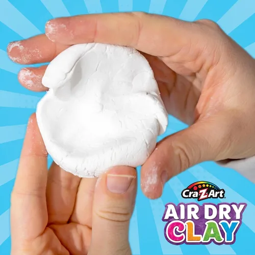 Vista 3 de Cra-Z-Art Arcilla Air Dry – Cubo de arcilla de modelado blanco natural de 5 libras, perfecta para esculpir, proyectos escolares, suministros