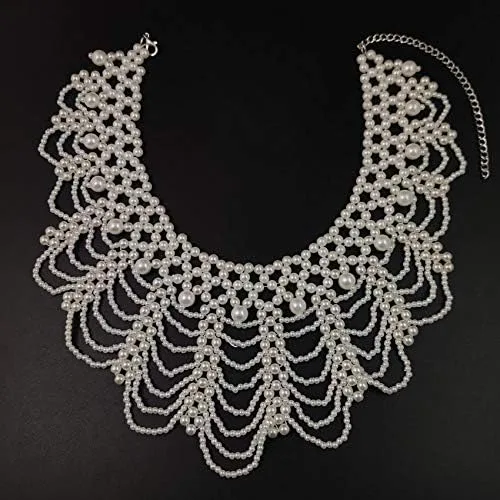 Vista 6 de RBG - Collar de disidencia para mujeres y niñas, blusa desmontable con cuentas de perlas, collar falso, collar femenino de Ruth Bader Ginsburg