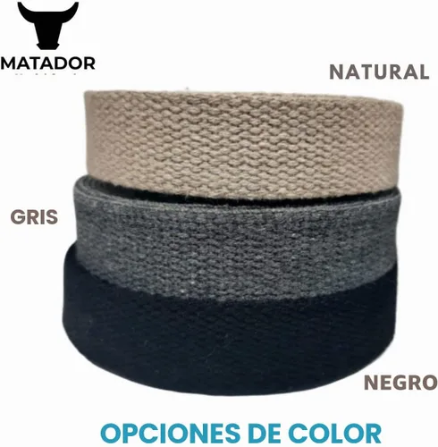 Vista 2 de Correa de nailon de algodón pesado de 1 pulgada - Correas para manualidades y artes (Natural, 9 m), MATADOR USEFUL GOODS