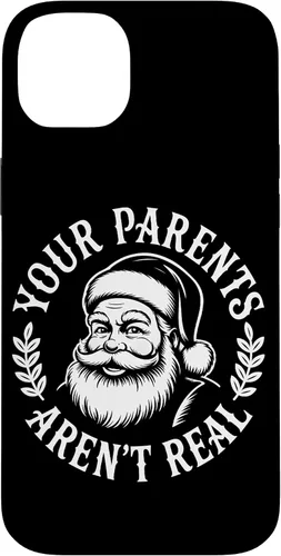 Vista 15 de Your Parents Aren’t Real Santa Humor Holiday Festive Cartoon Case for iPhone 16